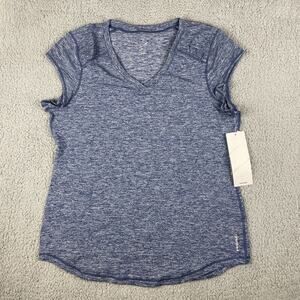 Head Women's XL Medieval Blue Heather Short Sleeve Workout Scoop Neck T-Shirt